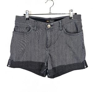Lee Mid-rise Denim Striped Shorts
